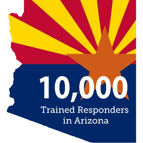 Arizona flag graphic - 10k trained